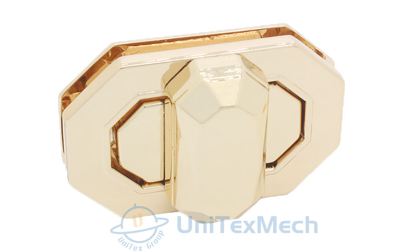 Gold Turn Lock Clasp Twist Bag Lock Hardware 10-0026
